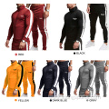 Mens Jogger sweatsuit Zip Sportswear Men Sport Tracksuit